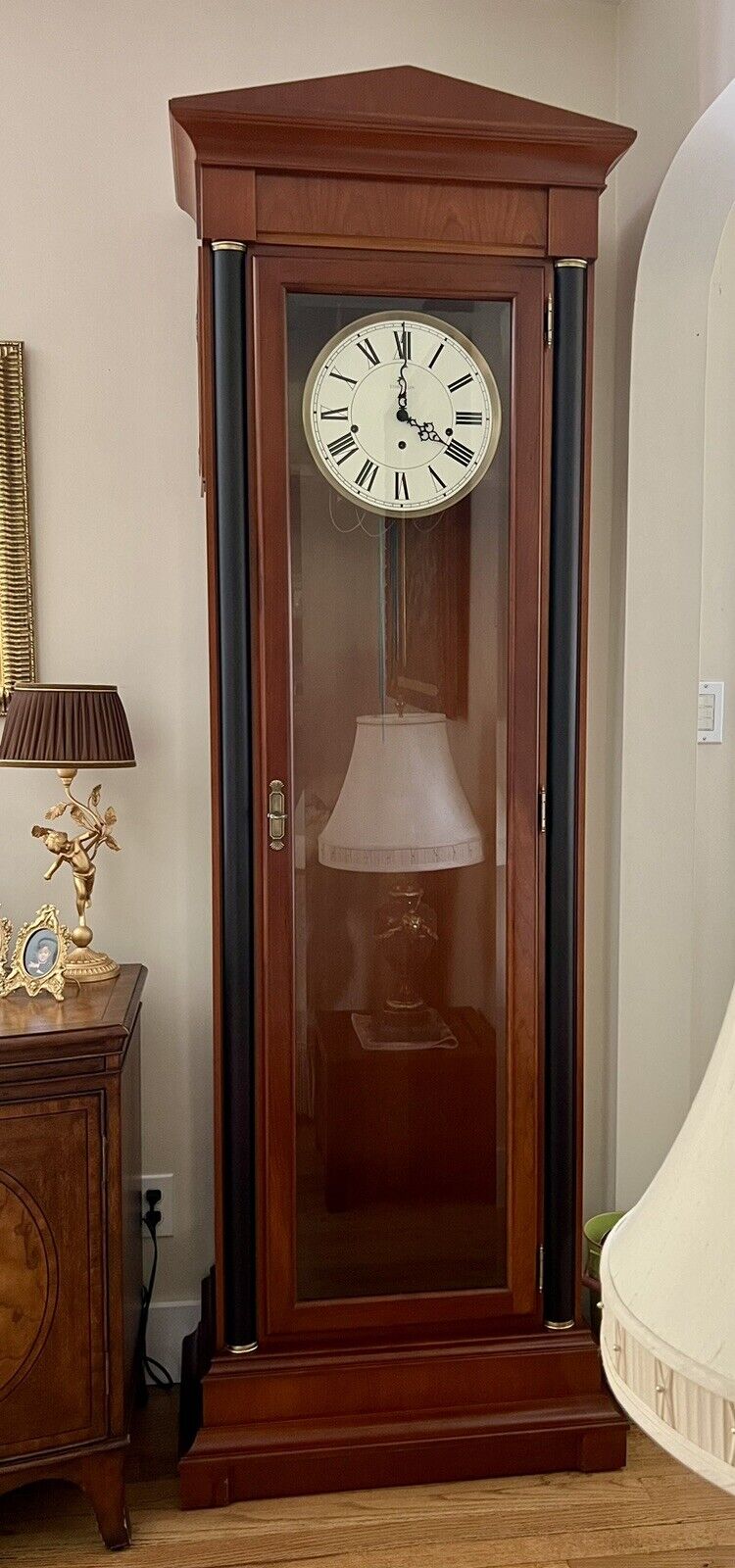 7’ Ethan Allen Grandfather clock - Beautiful And Modern Look