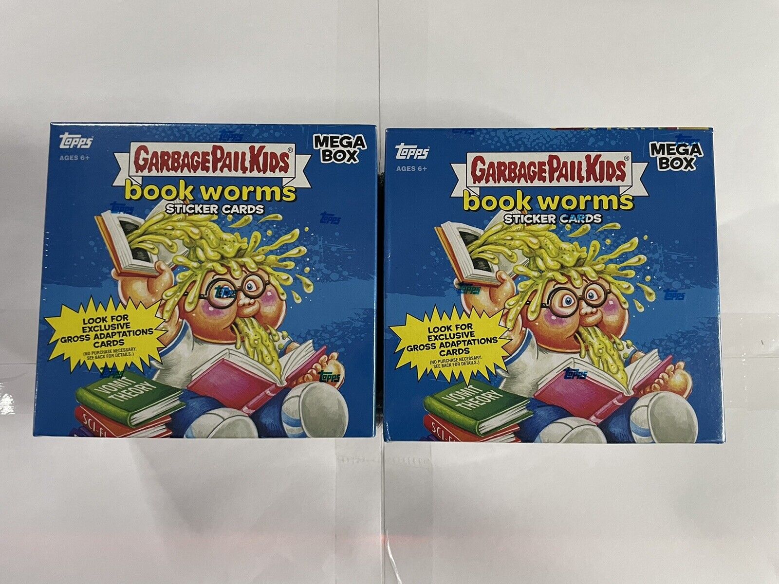 2x Topps Garbage Pail Kids Book Worms Mega Boxes Sealed NEW 
