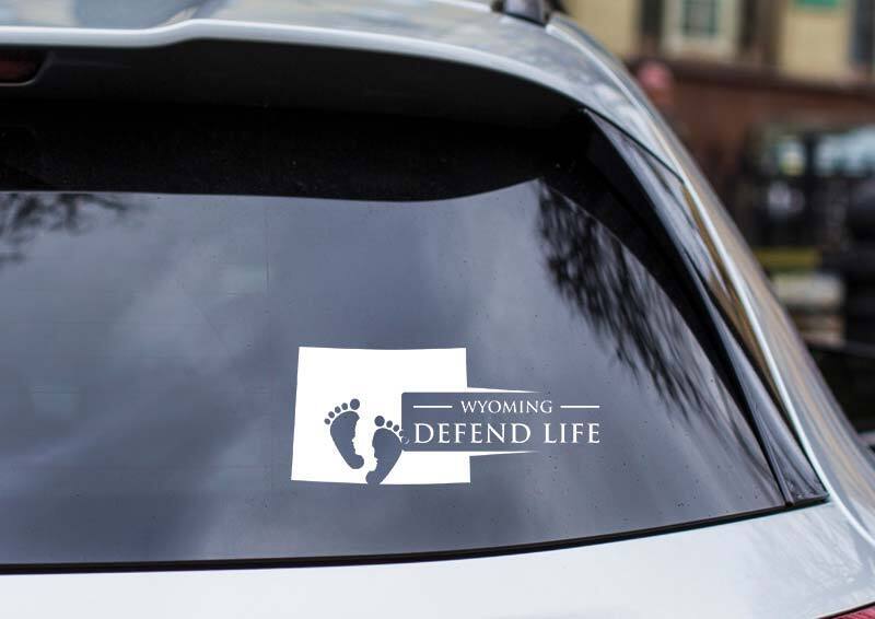 Wyoming Vinyl Cut-Out Pro-Life Vinyl Cut-Out Sticker