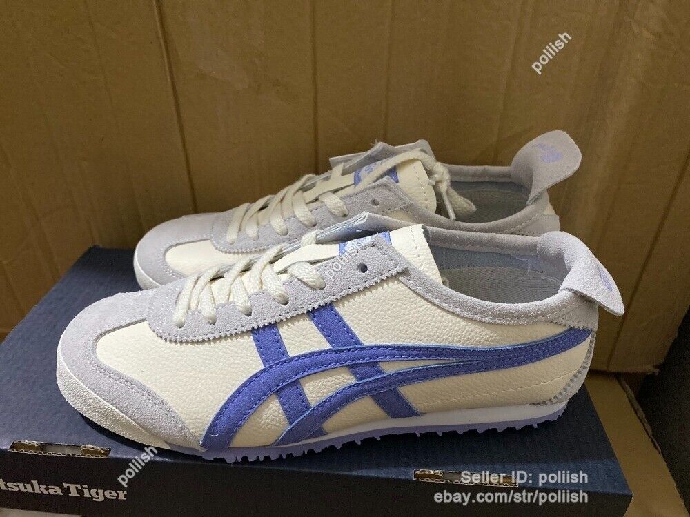 Onitsuka Tiger Mexico 66 Sneakers Cream/Violet Storm Unisex Classic Running Shoe