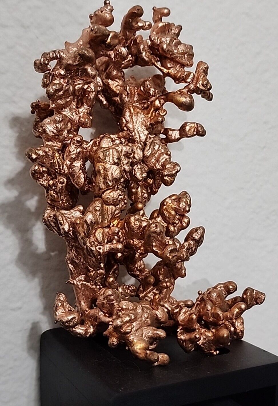 Stunning Natural Copper Mineral Display (Straw Copper)