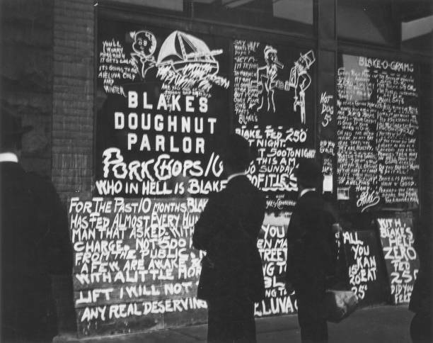 Blake\'s Doughnut Parlor Bryant Park New York 1929 Historic Old Photo