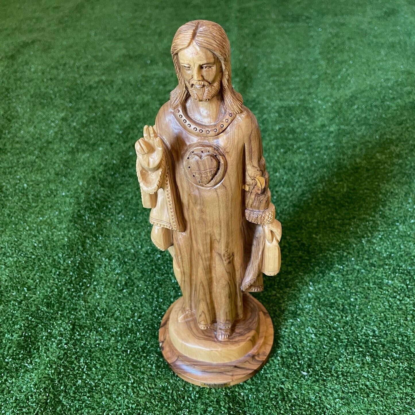 The sacred Heart of Jesus Christ Holy Land Facouseh Figure Statues Hand Carved