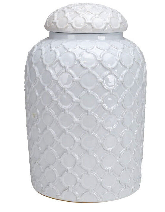 TIC Collection 17-528 Selectives Ceramic Carson Jar with Lid, White