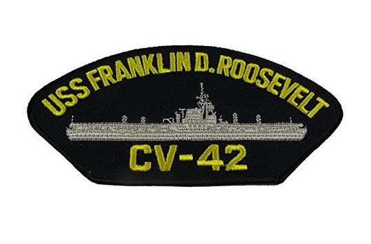 USS FRANKLIN D ROOSEVELT CV-42 PATCH MIDWAY CLASS AIRCRAFT CARRIER RUSTY ROSIE