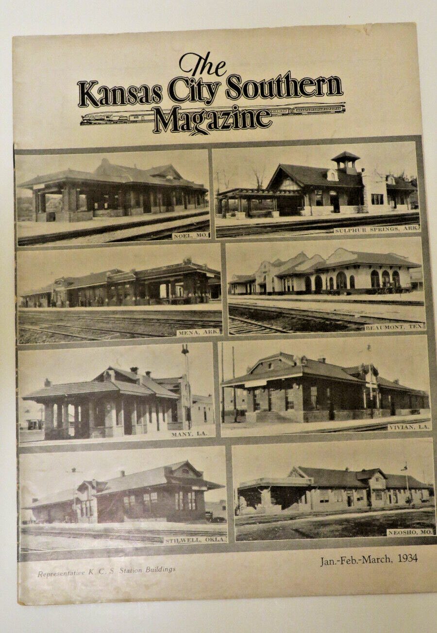 KCS Kansas City Southern Magazine - 1934 Jan Feb March