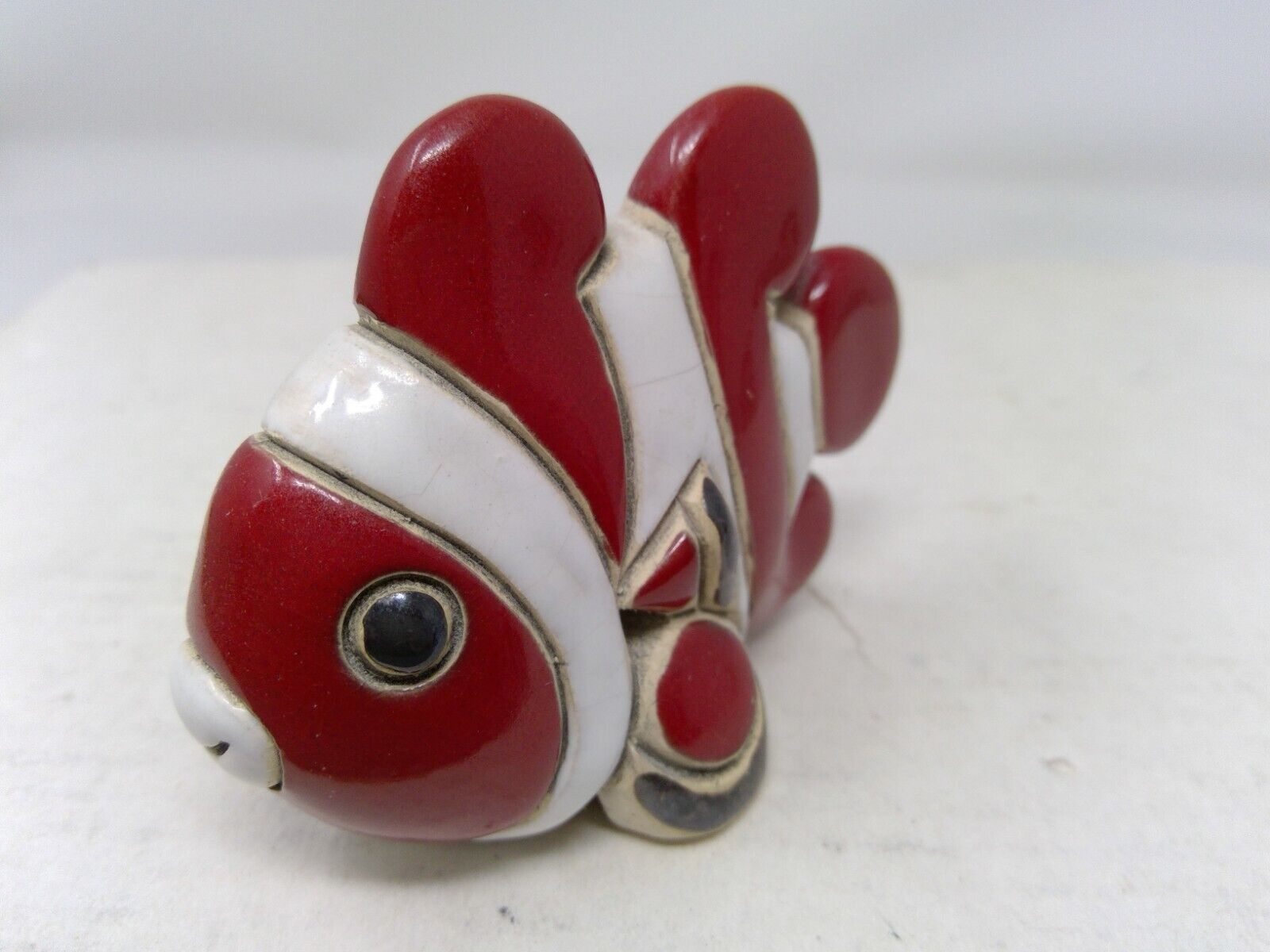 Artesania Rinconada Figurine - Red & White Fish