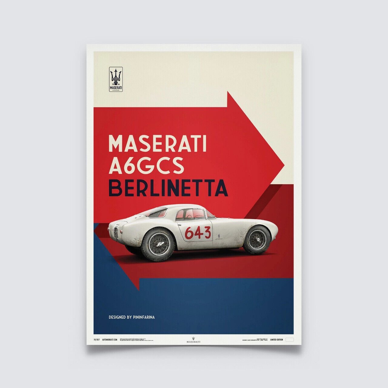 AWESOME MASERATI A6GCS BERLINETTA - 1954 - WHITE LIMITED EDITION
