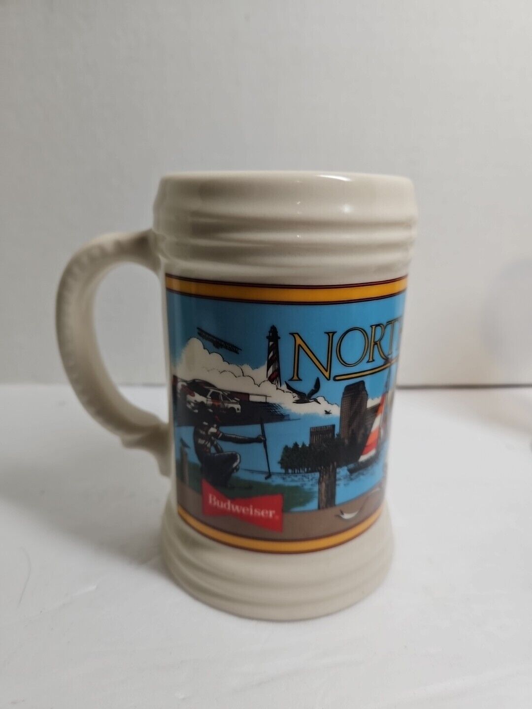 Budweiser North Carolina Stein Limited Series Numbered 1991 Beer Mug Vintage