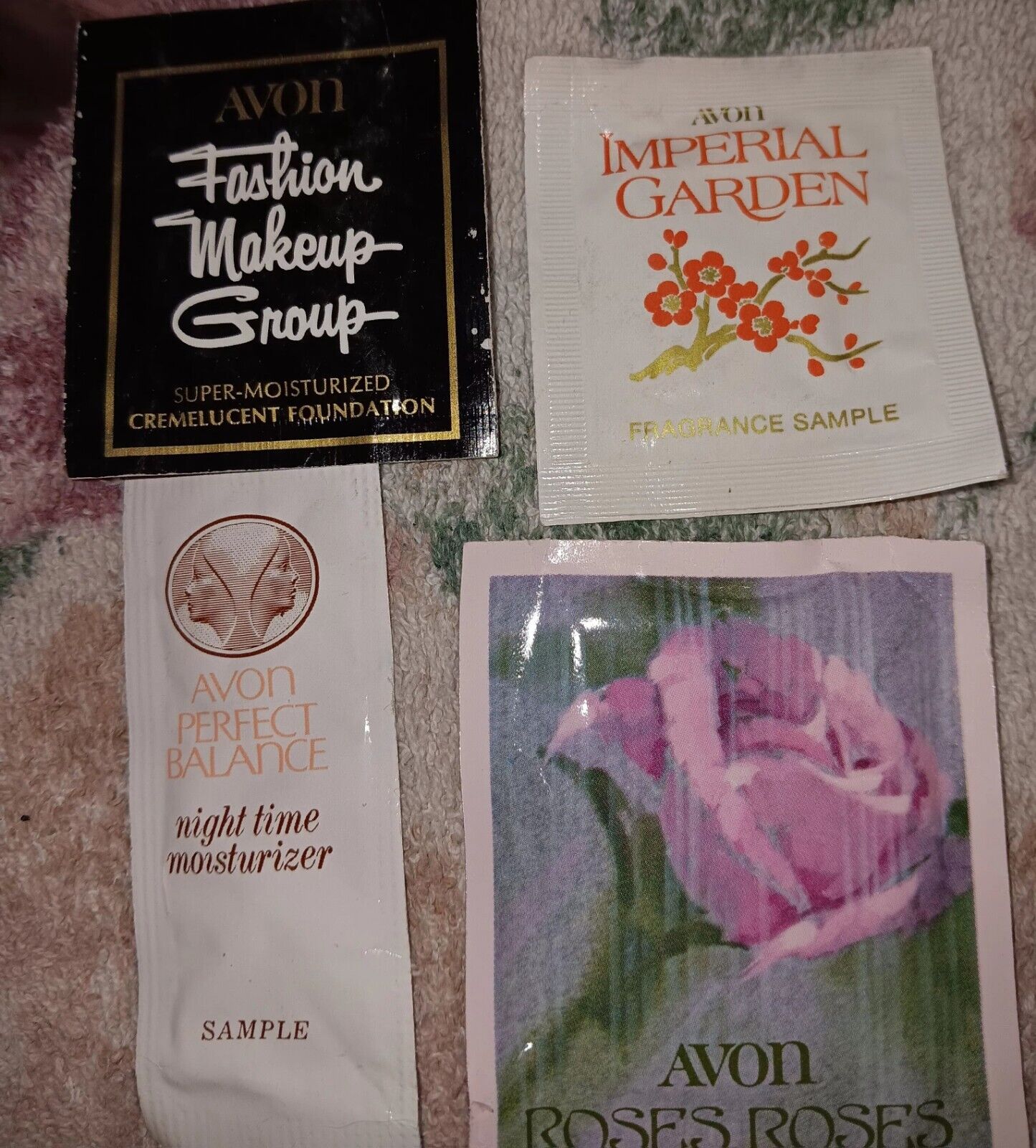 Vintage Avon Samples Lot Of 4 Individual Samples NEW UNOPENED Collectable 