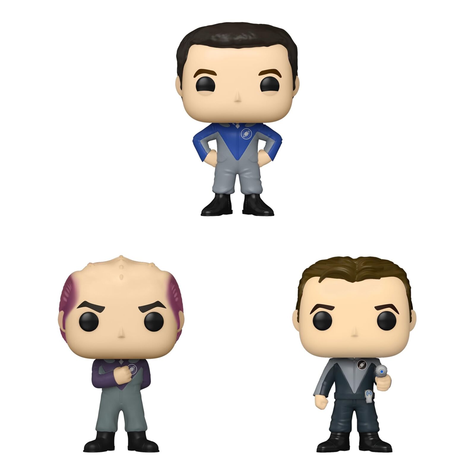 Galaxy Quest Set of 3 Funko Pops+ PROTECTIVE CASES