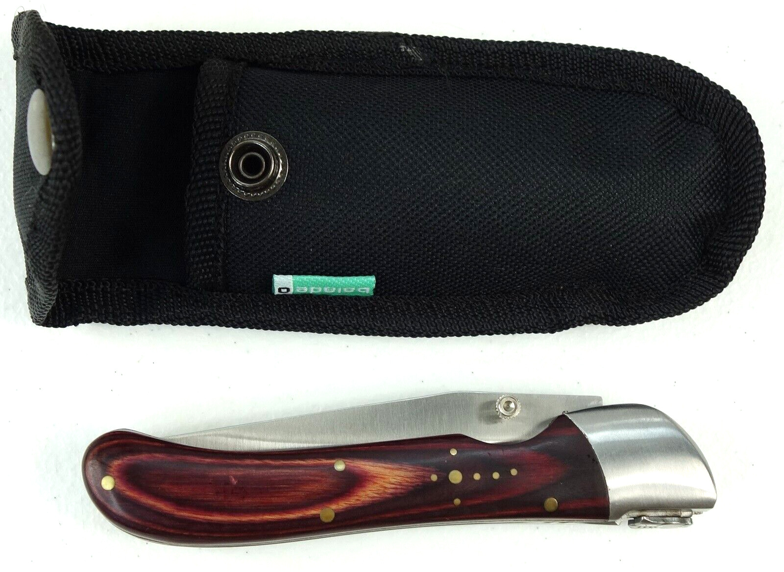 Baladeo Laguiole Nature 130mm 420 Steel Wood Handle Folding Pocket Knife DUB209