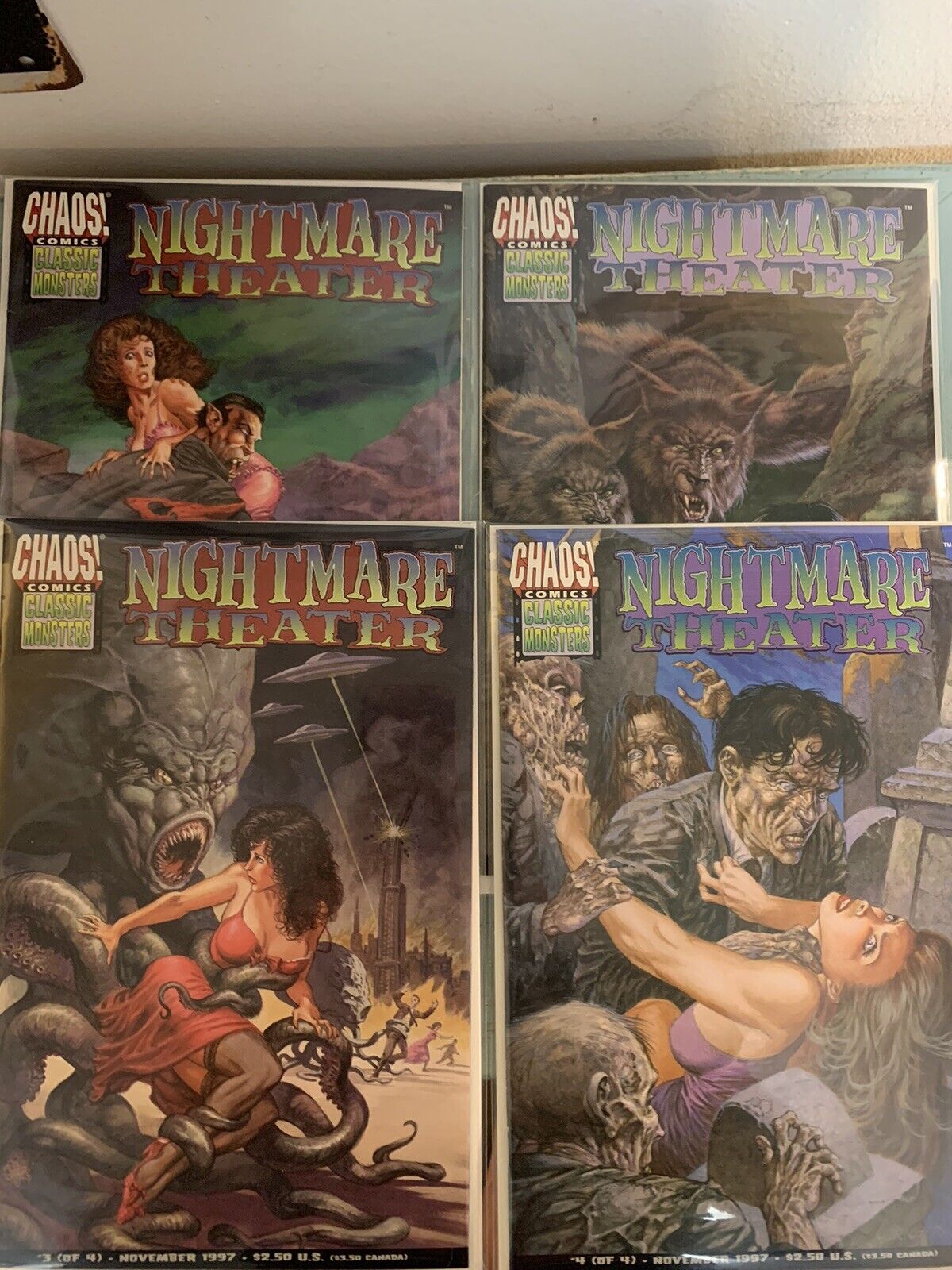 Chaos Comics: Nightmare Theater Vol. 1 (1997) #1-4 Complete Set