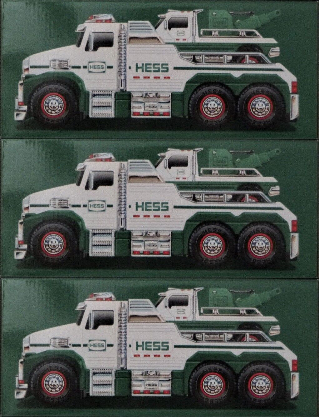 Three Brand New 2019 Hess Toy Tow Truck Rescue Team Trucks In Un-opened Boxes