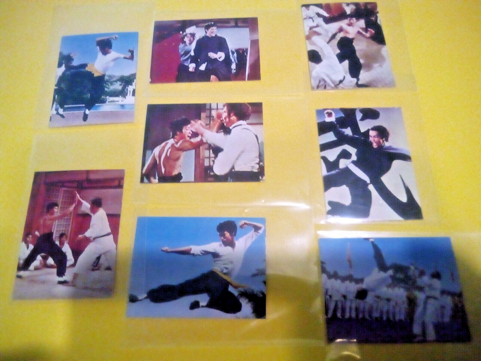 1974 Yamakatsu Bruce Lee Fist of Fury, 8 Cards Lot