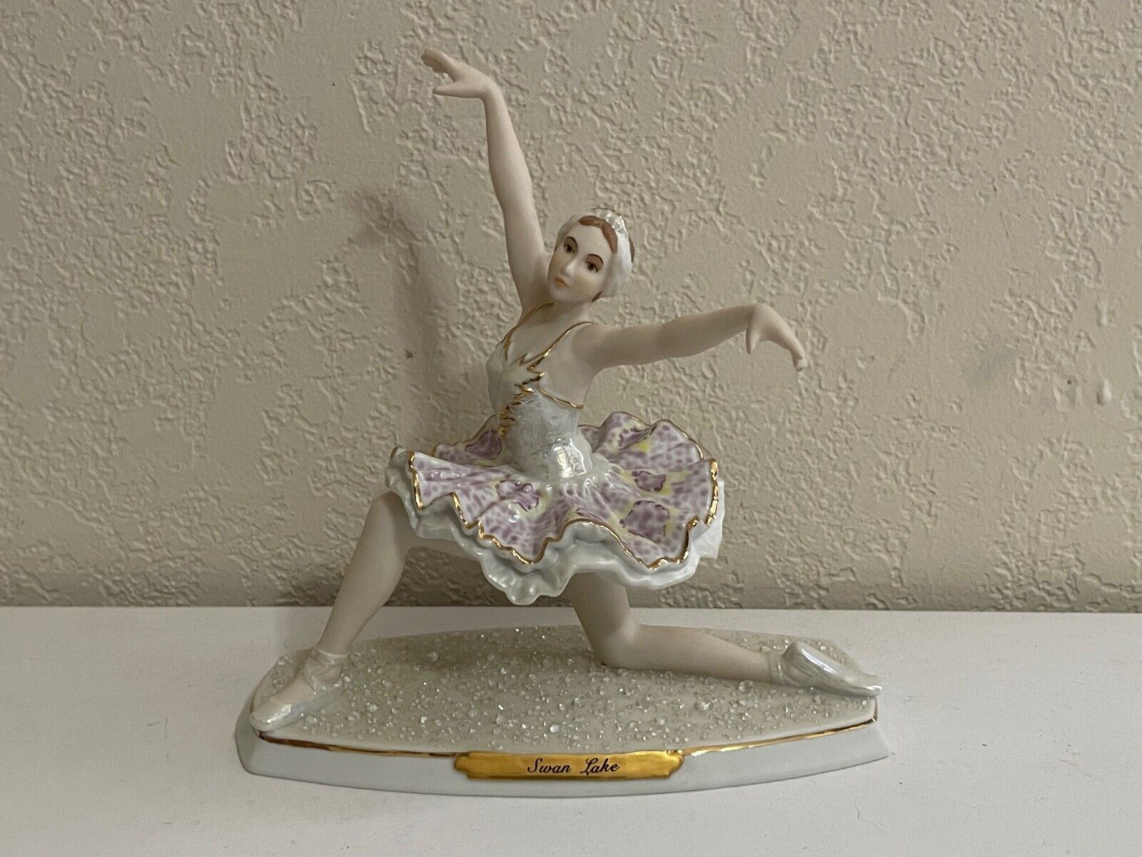 1996 Enesco by Pearl Prima Swan Lake Ballerina Porcelain Figurine