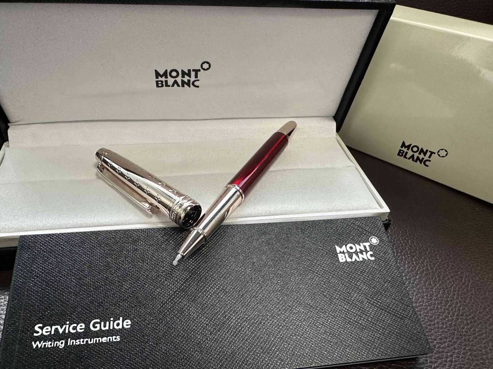 Montblanc Meisterstuck Le Petit Prince Rollerball Pen M163P Red + Gold