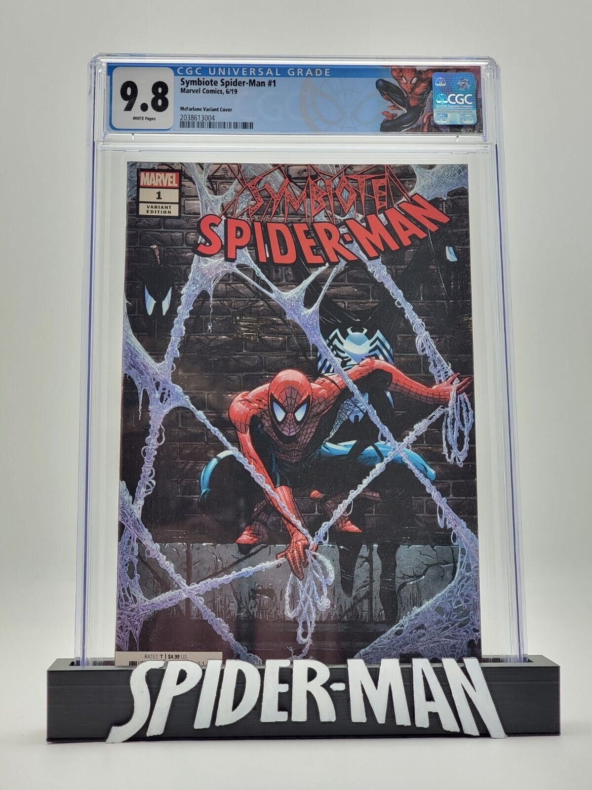 Symbiote Spider-Man #1 Comic 2019 CGC 9.8 McFarlane Cover Variant Hidden Gem