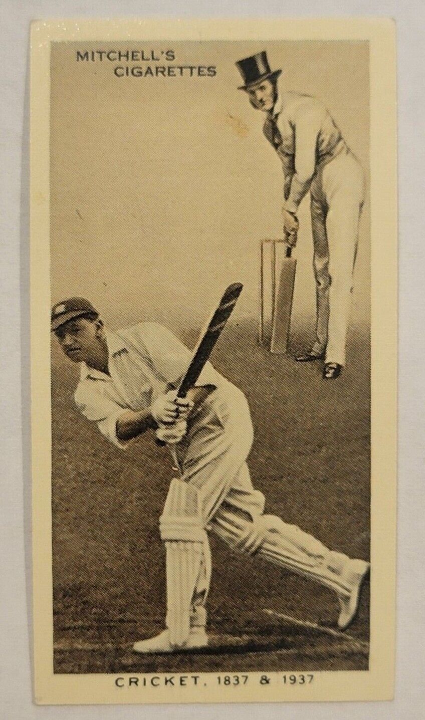 1937 Mitchell\'s Cigarettes WONDERFUL CENTURY 1837-1937 #35 Cricket (B)