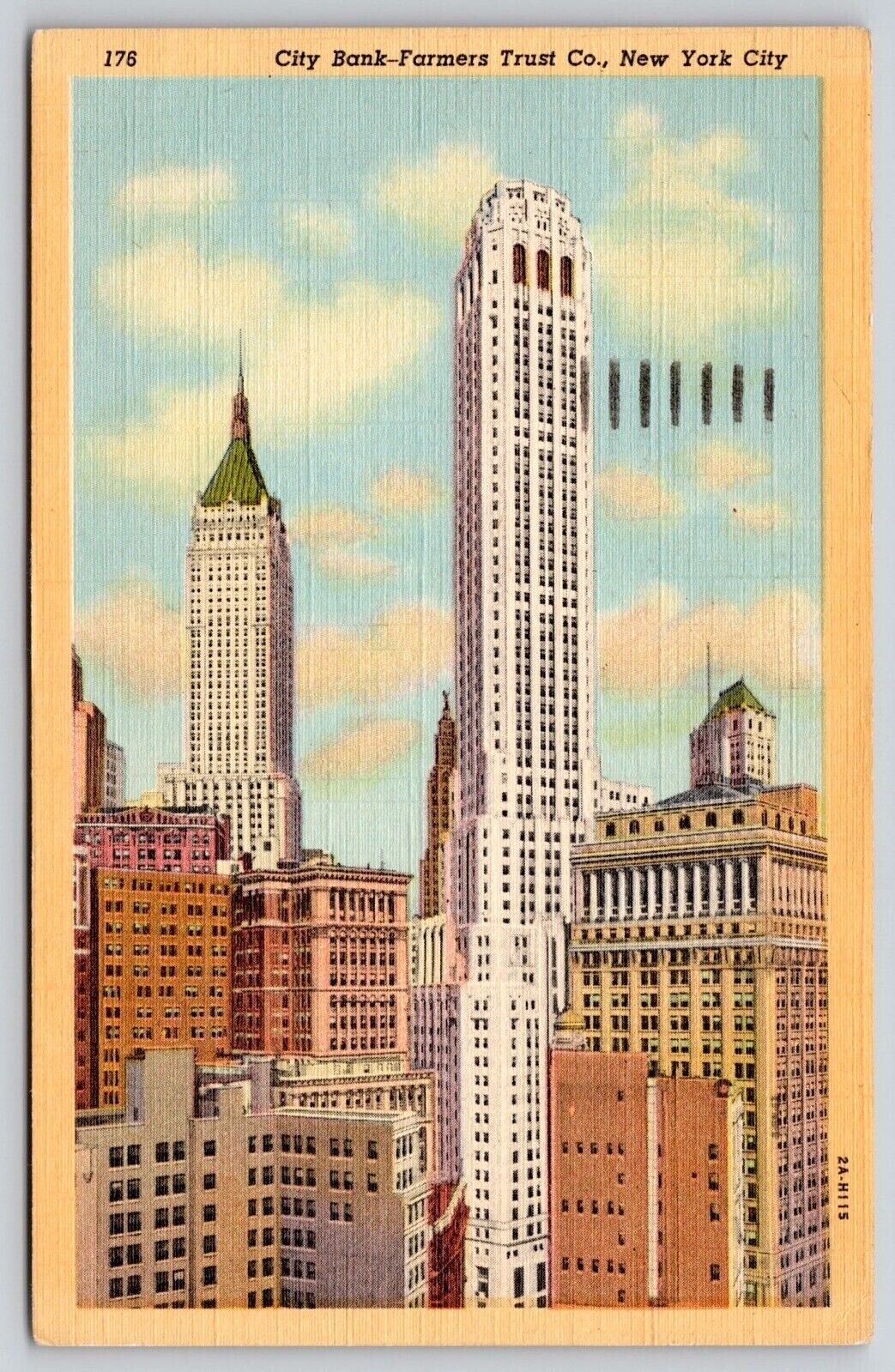 City Bank-Farmers Trust Co., New York City Postcard