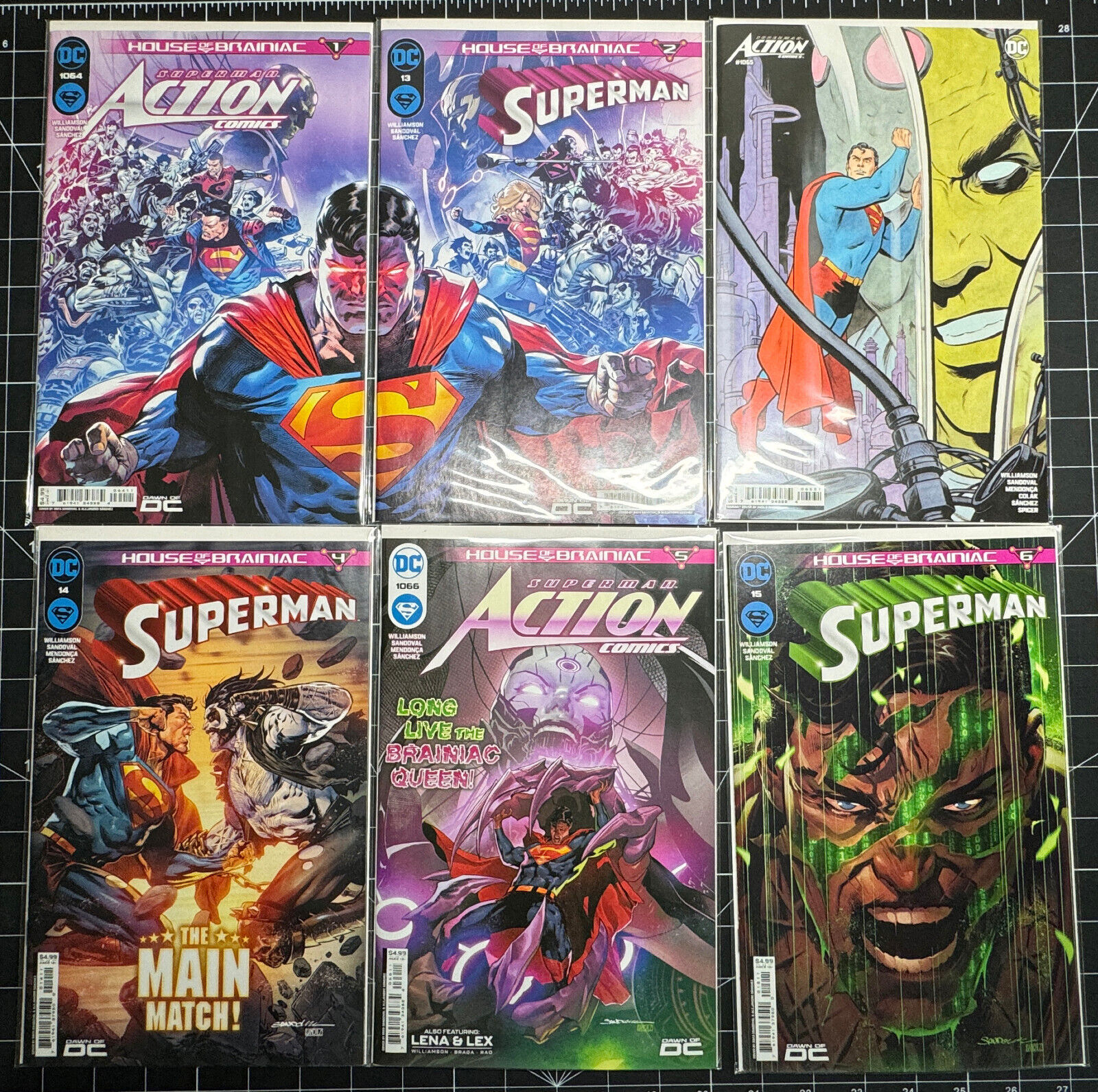 House of Brainiac - Superman #13 #14 #15 Actions Comics #1064 #1065 #1066 DC