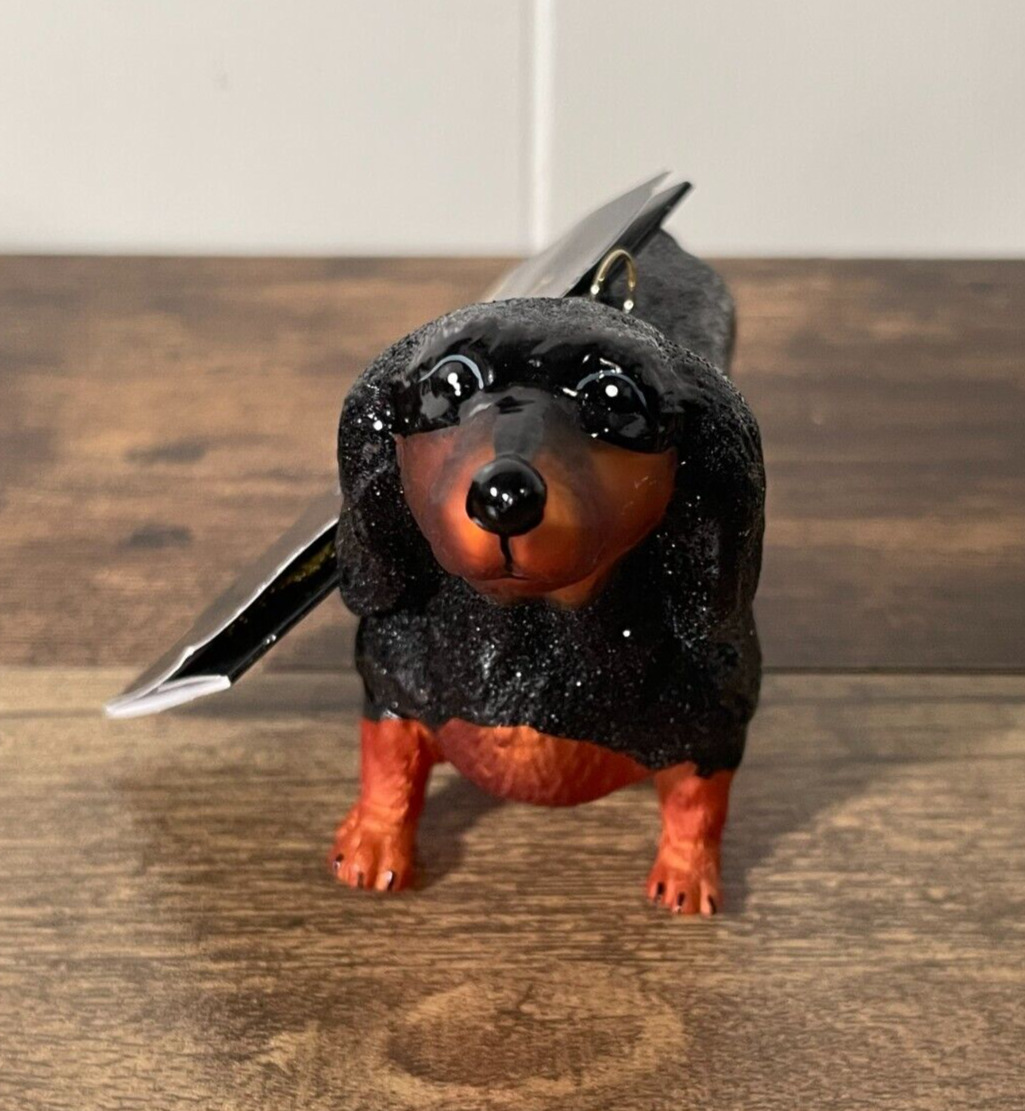 Robert Stanley Home Collection Blown Glass Dachshund Dog Ornament New