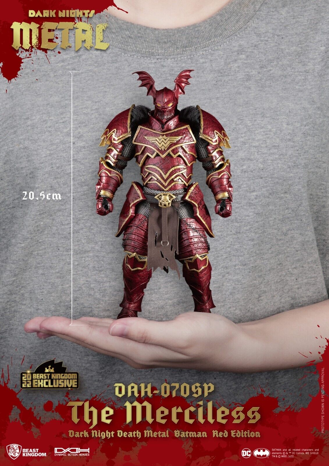 DC Death Metal Dynamic 8-ction Heroes The Merciless SDCC Exclusive Action Figure