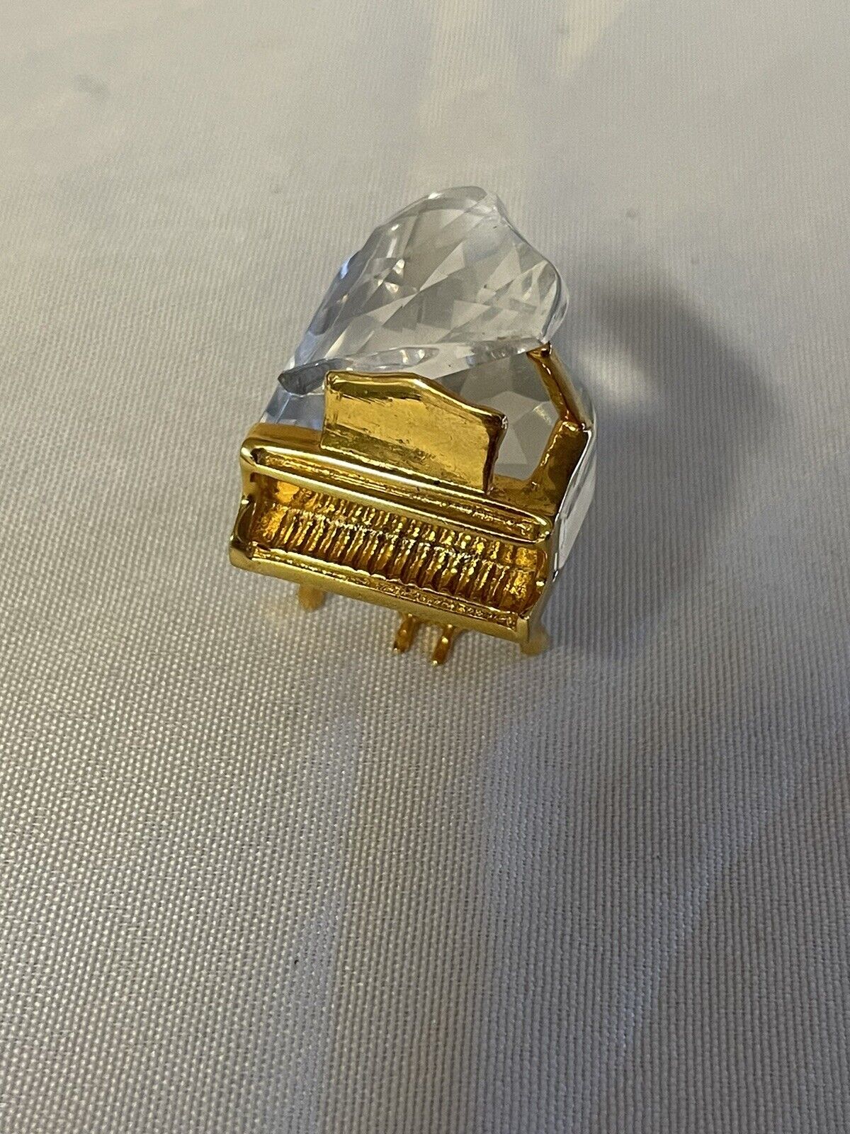 Swarovski Crystal Memories Gold Miniature Grand Piano