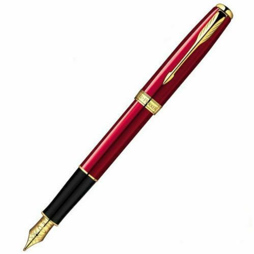 Excellent Red Parker Pen Sonnet Series 0.5mm Medium (M) Nib Fountain Pen