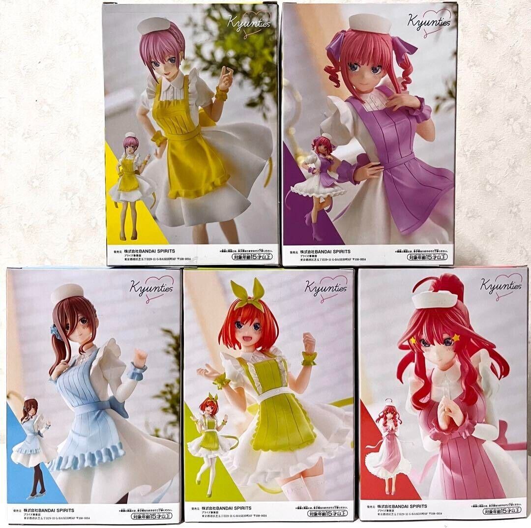 The Quintessential Quintuplets Figure Kyunties Nurse Ver Complete Set Nakano New