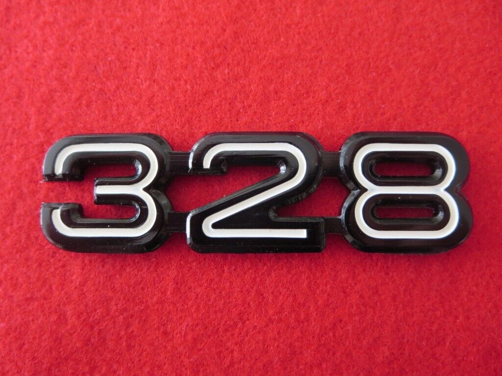 Ferrari 328 Badge Emblem Script Logo - Rare Factory Original 