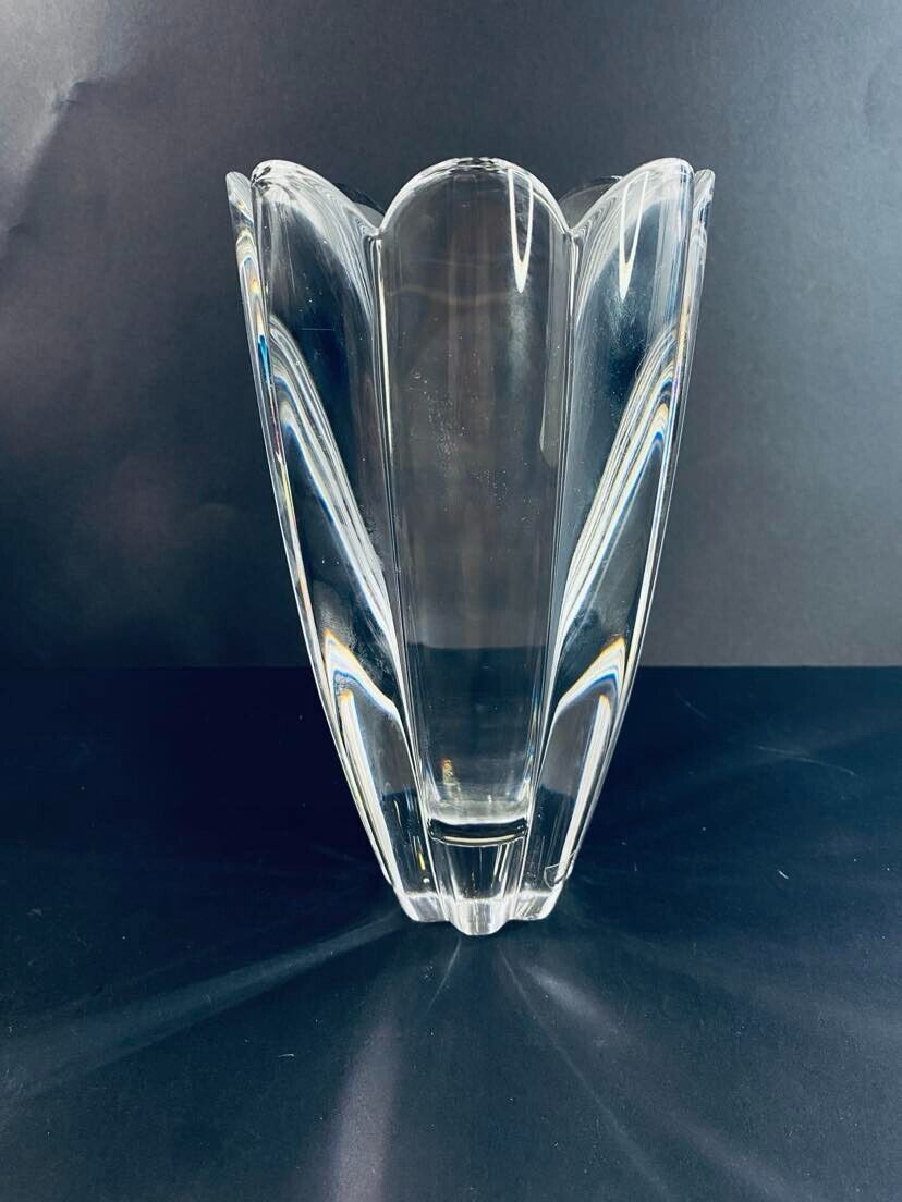 Orrefors Vintage Crystal Mayflower Vase - Made in Sweden - 040824