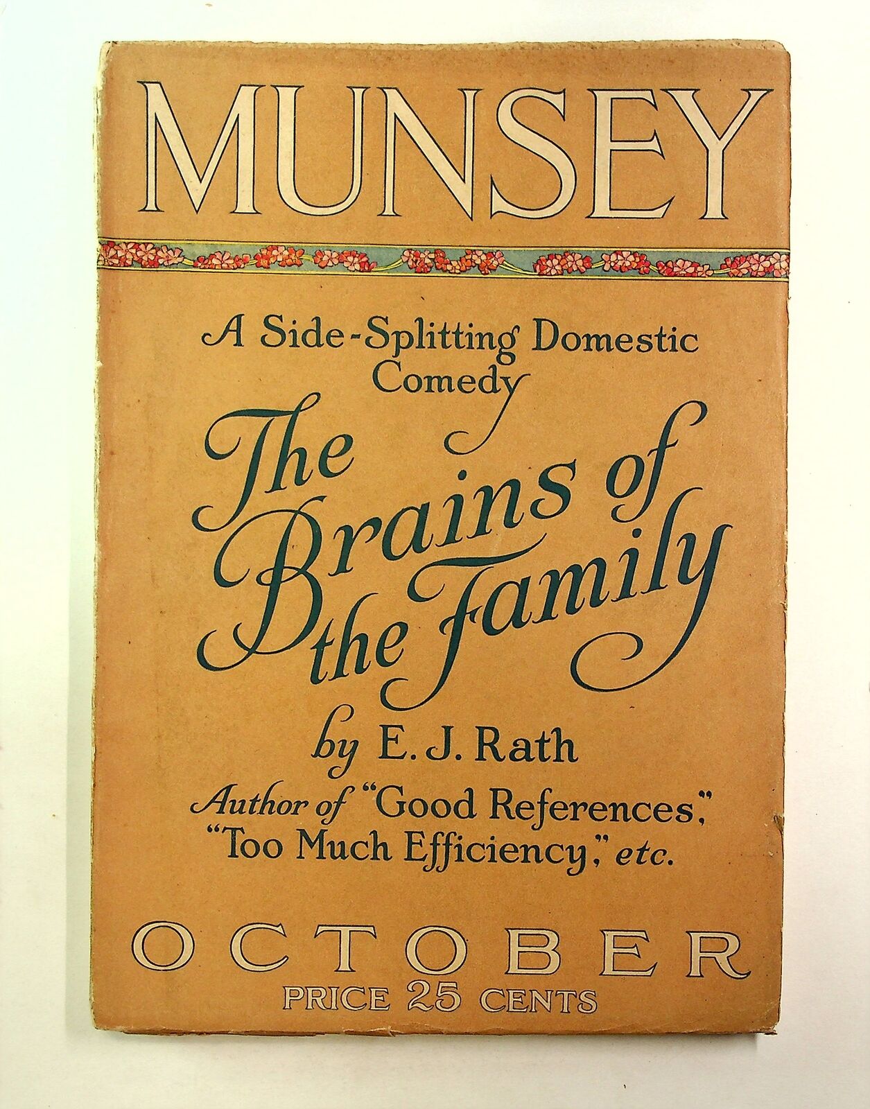 Munsey\'s Magazine Pulp Oct 1920 Vol. 71 #1 VG- 3.5