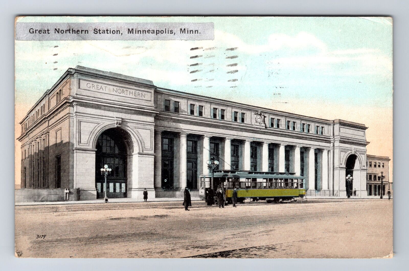 Minneapolis MN-Minnesota, Great Northern Station, Vintage c1915 Postcard