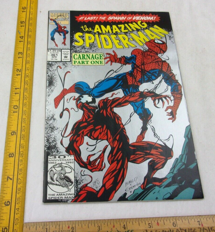Amazing Spider-Man 361 2nd print comic book 1993 Silver Carnage