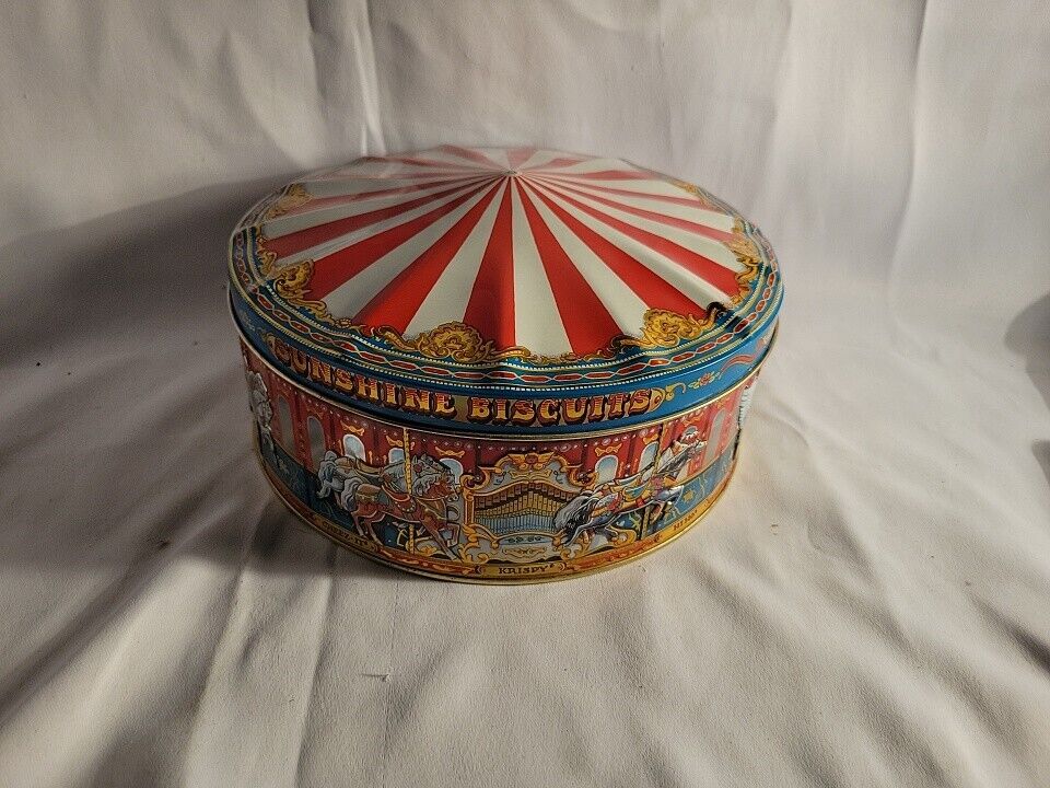 Vintage Sunshine Biscuits Cookie Tin Carousel