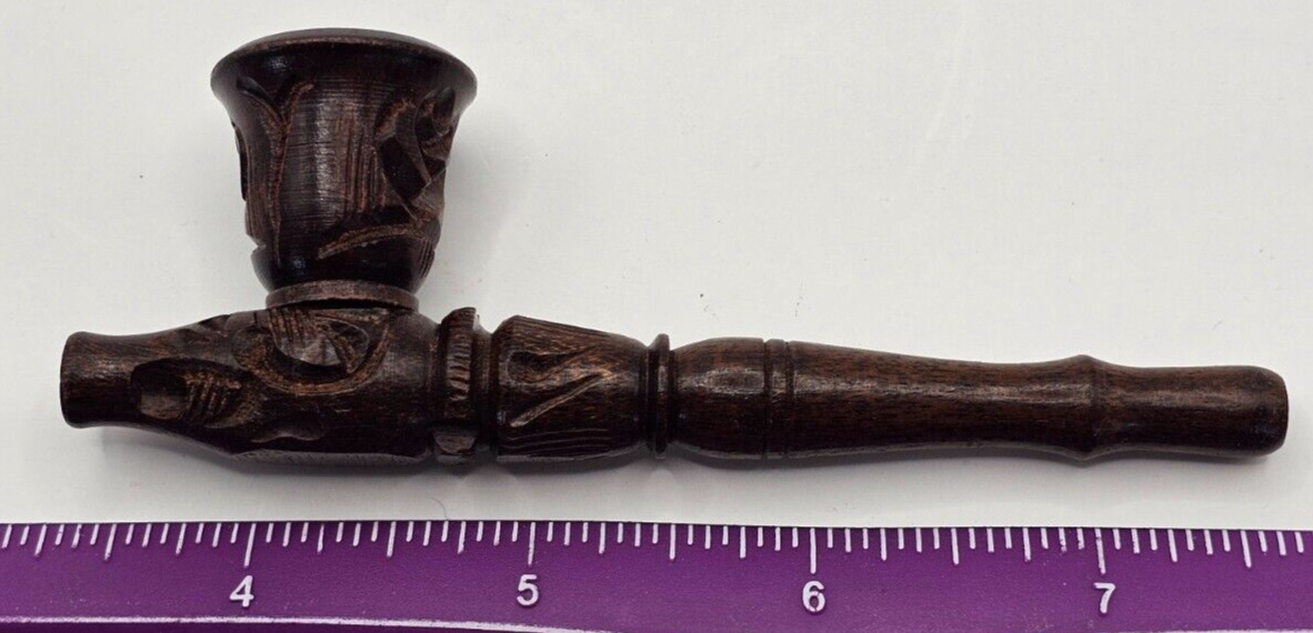 4” Rosewood Hand Smoking Pipe w/ Carb - MSRP $7.99 - Case of 100 for Reselling