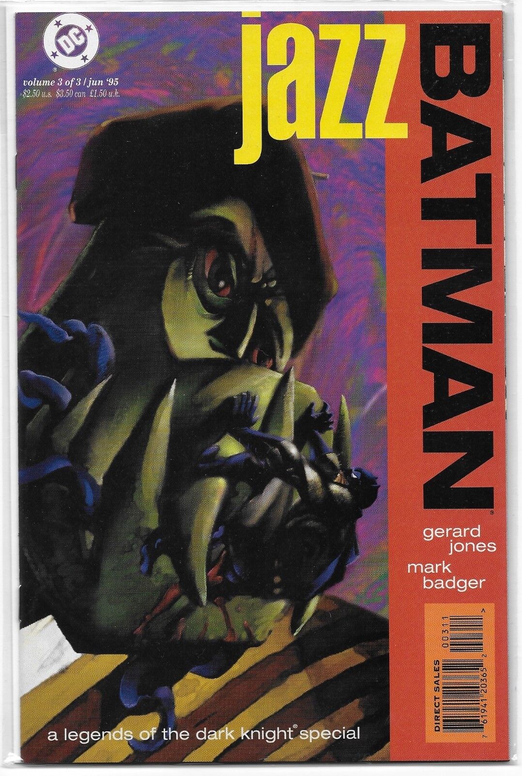 1995 Batman: Jazz Legends of the Dark Night Special Comic #3 of 3 from DC Comics