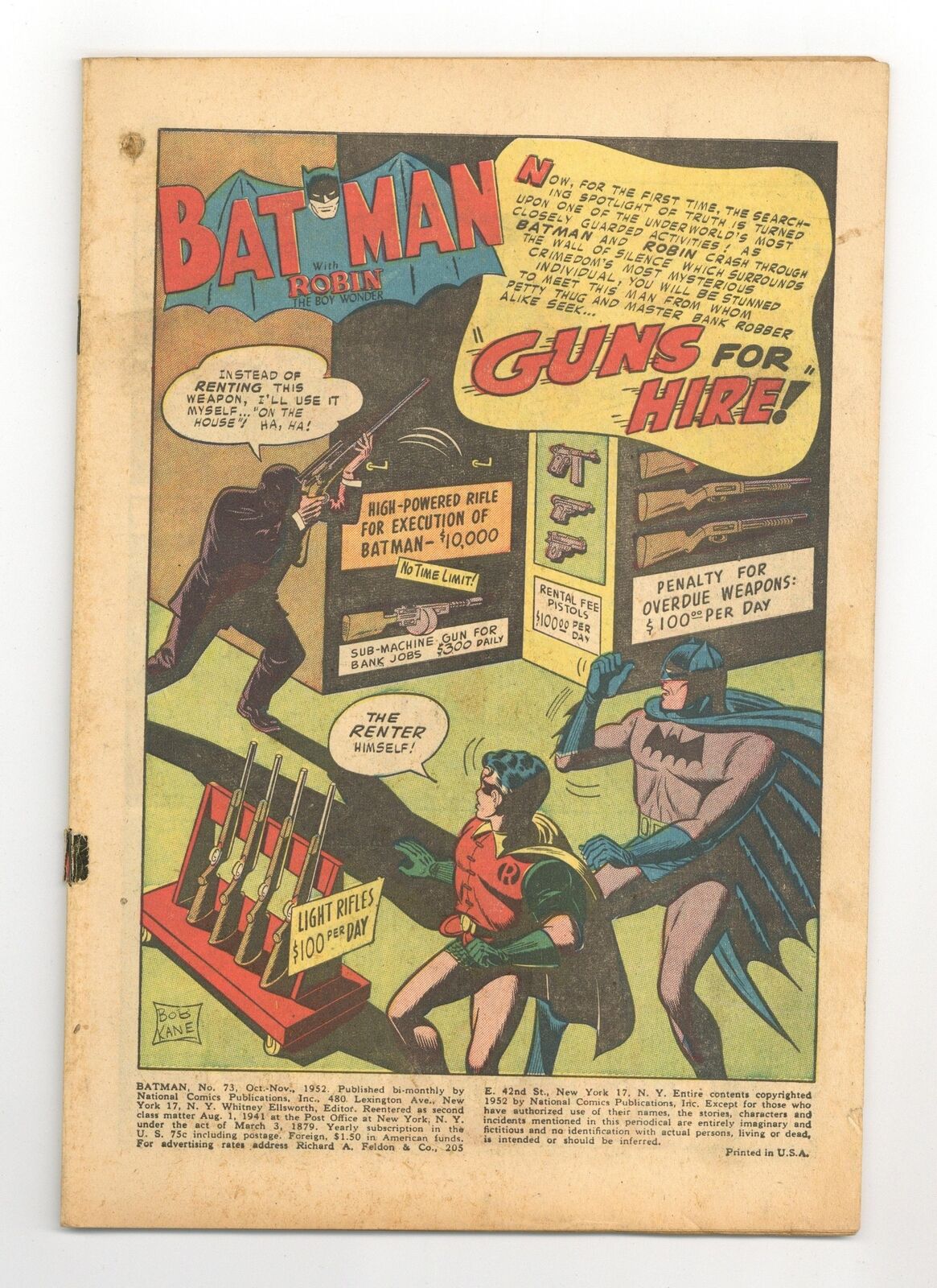 Batman #73 Coverless 0.3 1952