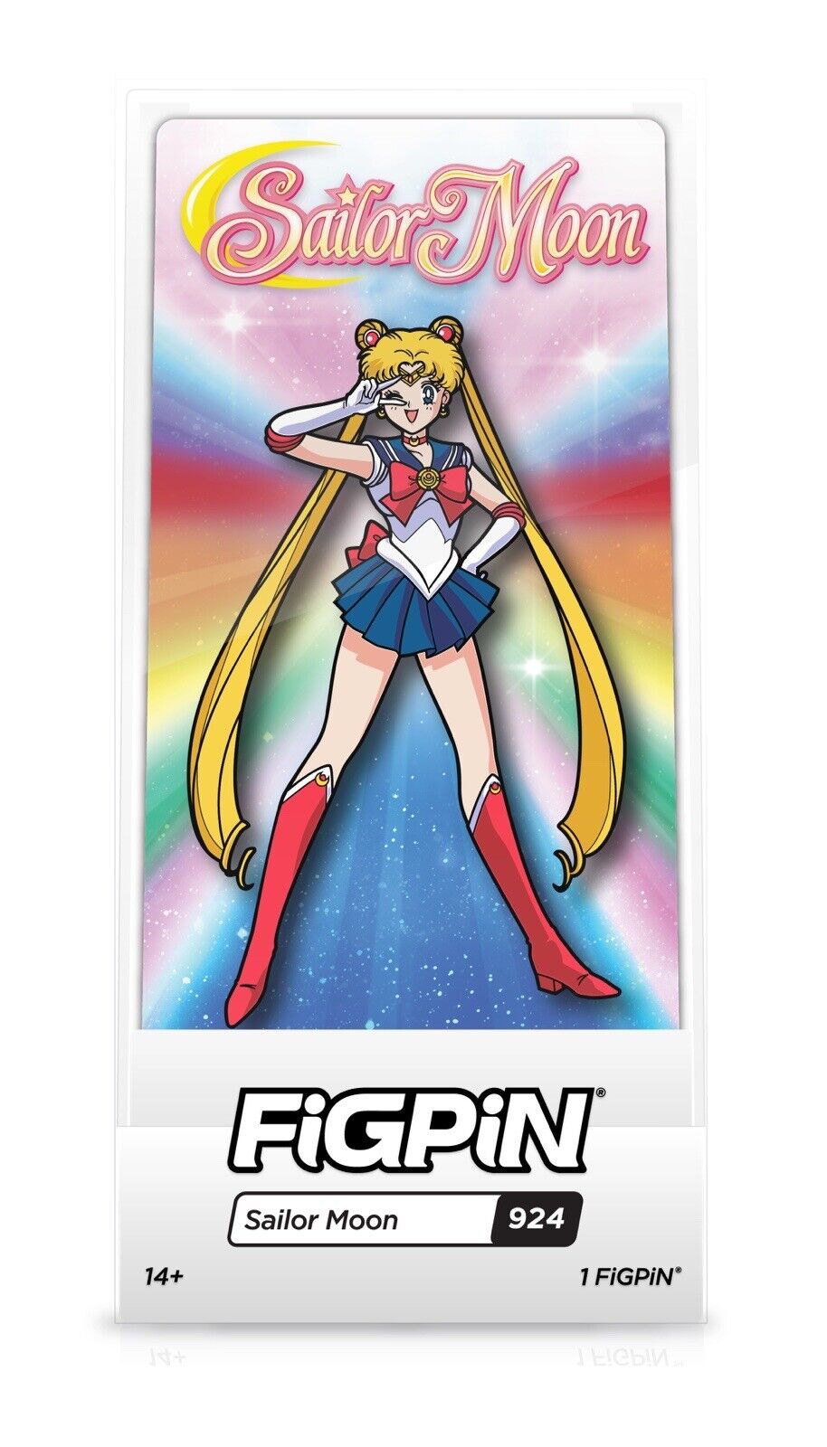 FiGPiN Sailor Moon Rainbow #924 Hot Topic Exclusive NEW Sailor Moon Figpin