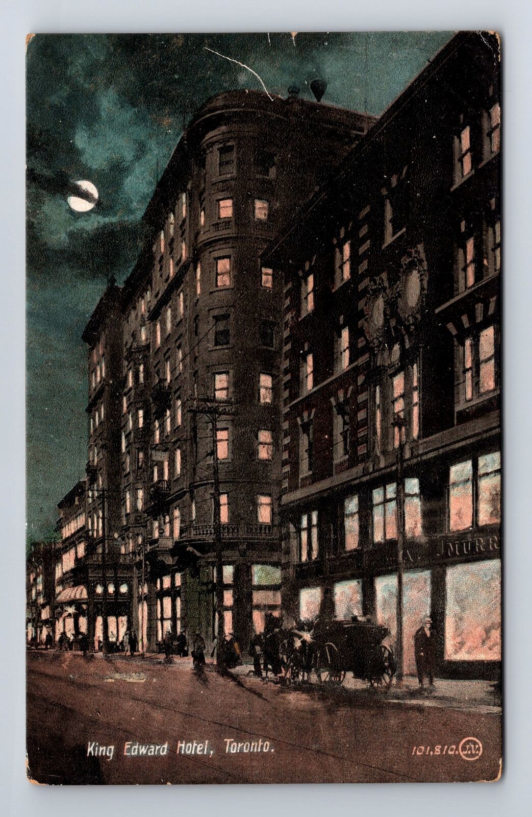 Toronto ON-Ontario Canada, King Edward Hotel Advertising, Moon Vintage Postcard