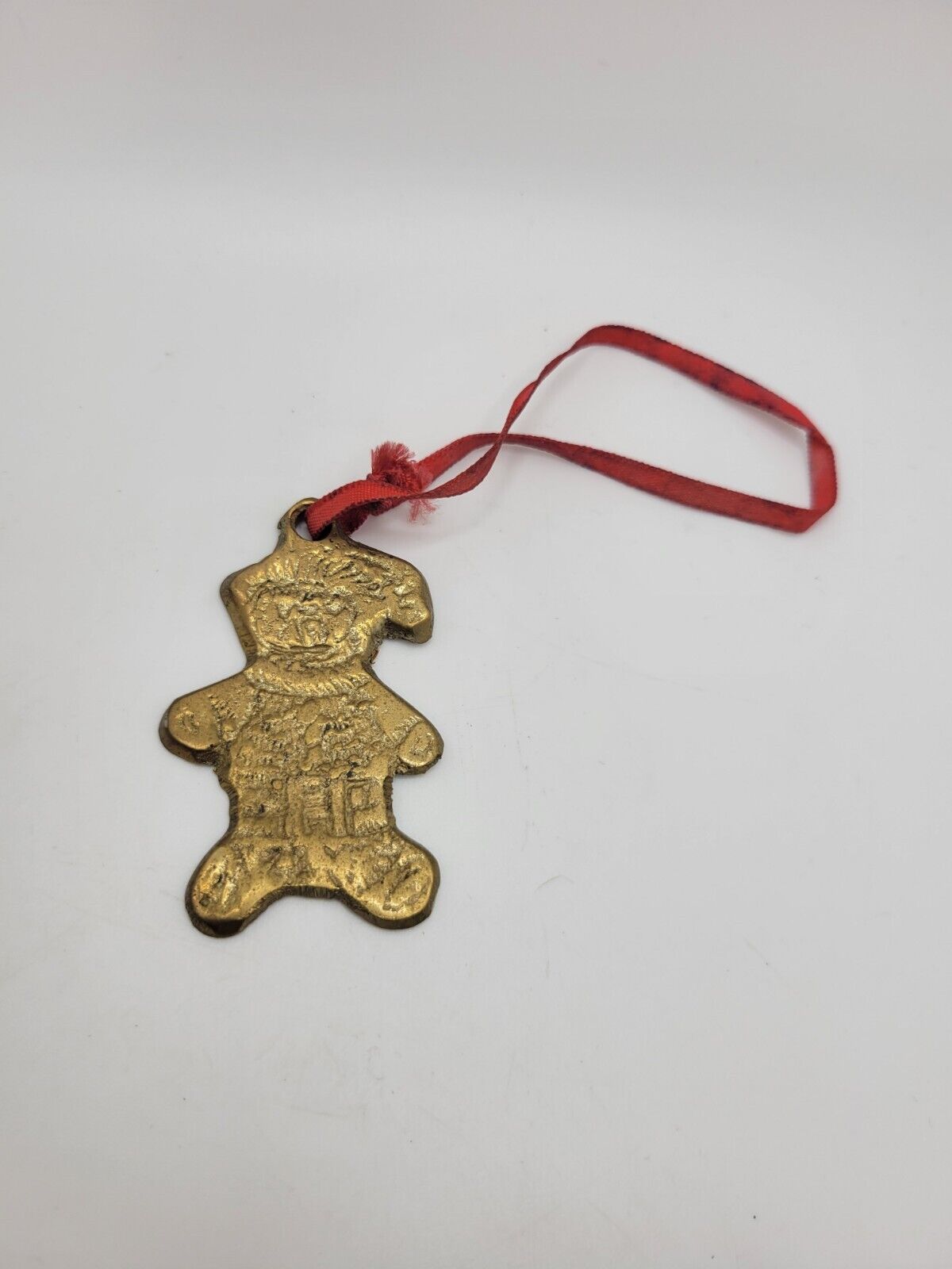 Antique Bronze Teddy Bear Ornament
