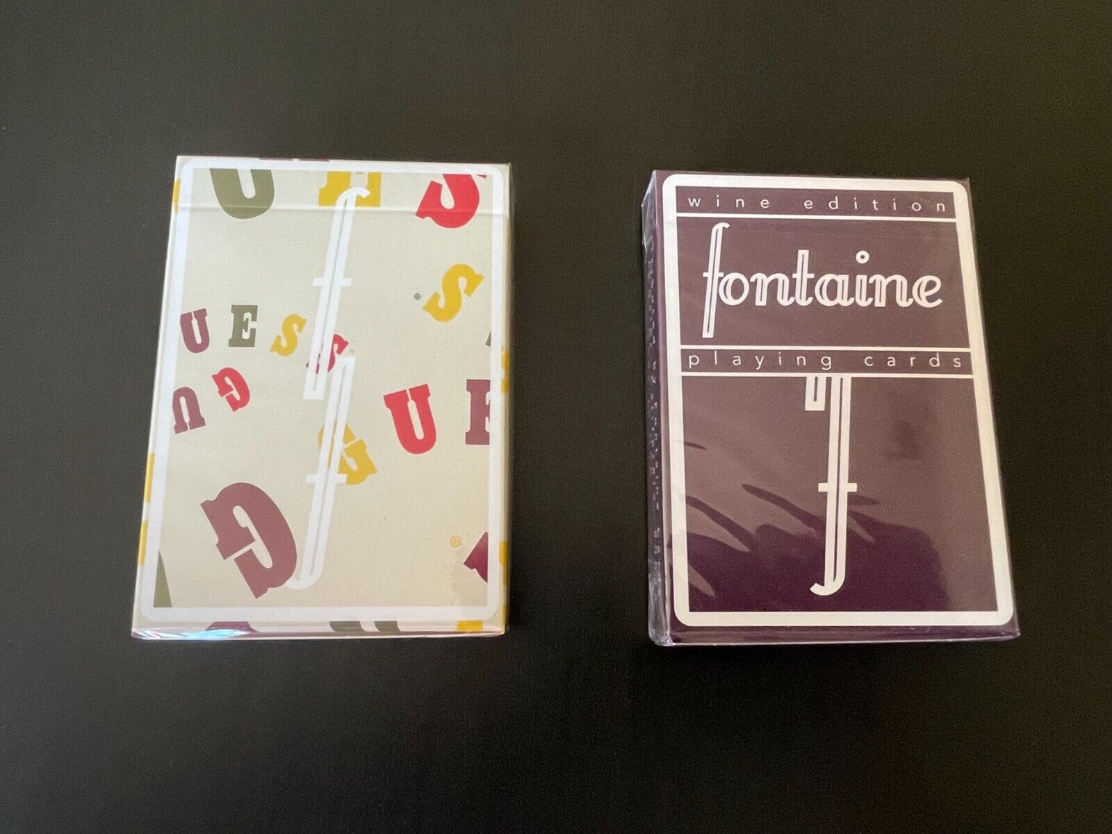 Wine Fontaine and Guess Fontaine OG Sealed Playing Card Bundle 