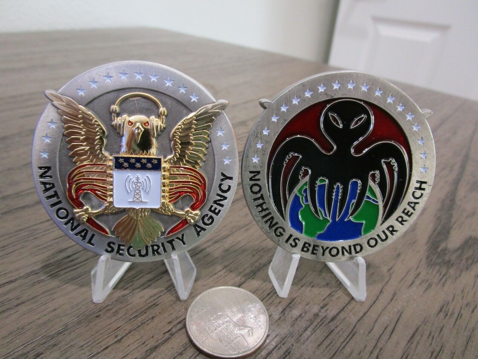 National Security Agency NSA Deep State SIGINT Challenge Coin 