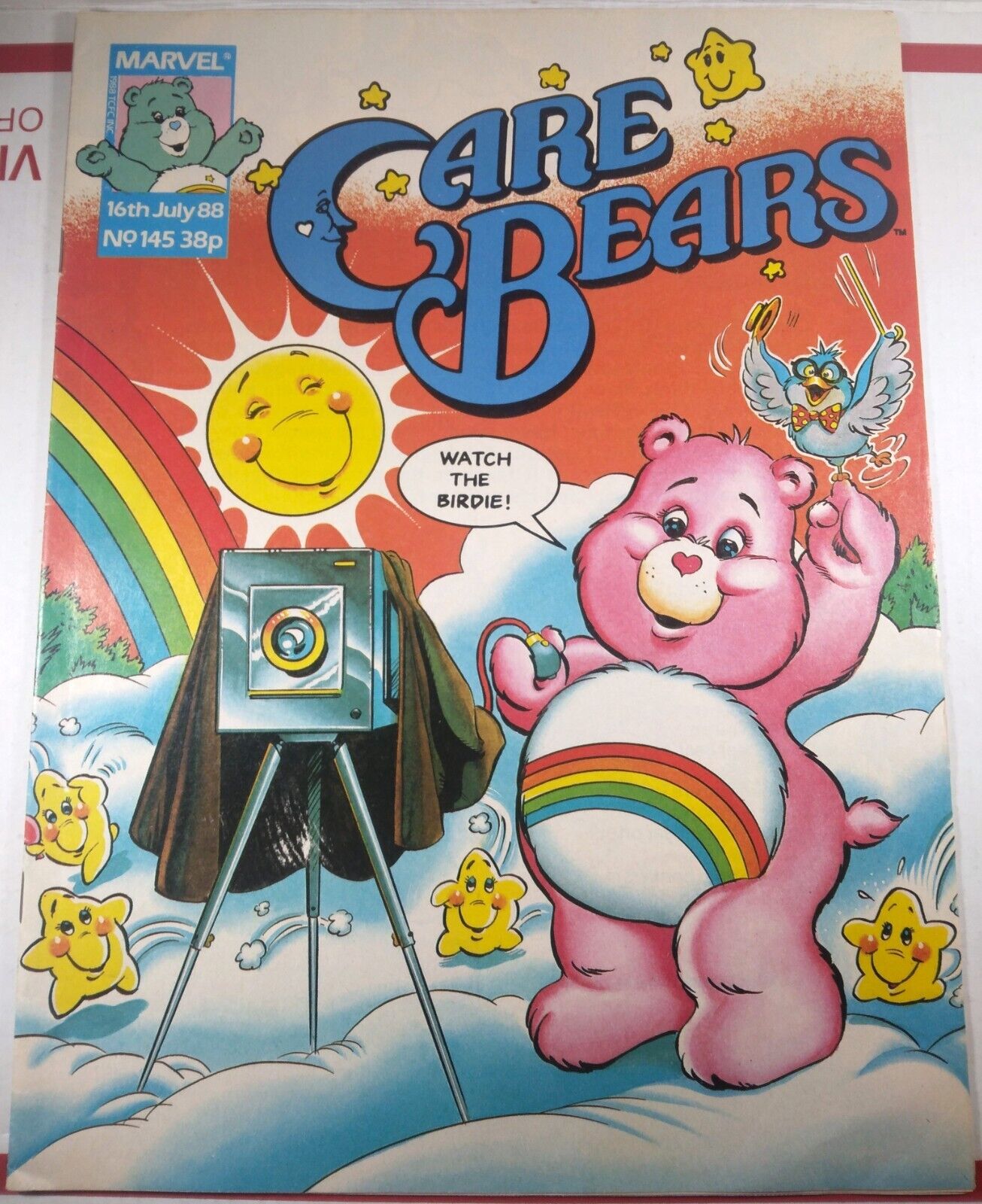 🌈🐻 CARE BEARS #145 MARVEL COMICS UK 1988 SCARCE LOW PRINT RUN ISSUE Fine- 5.5