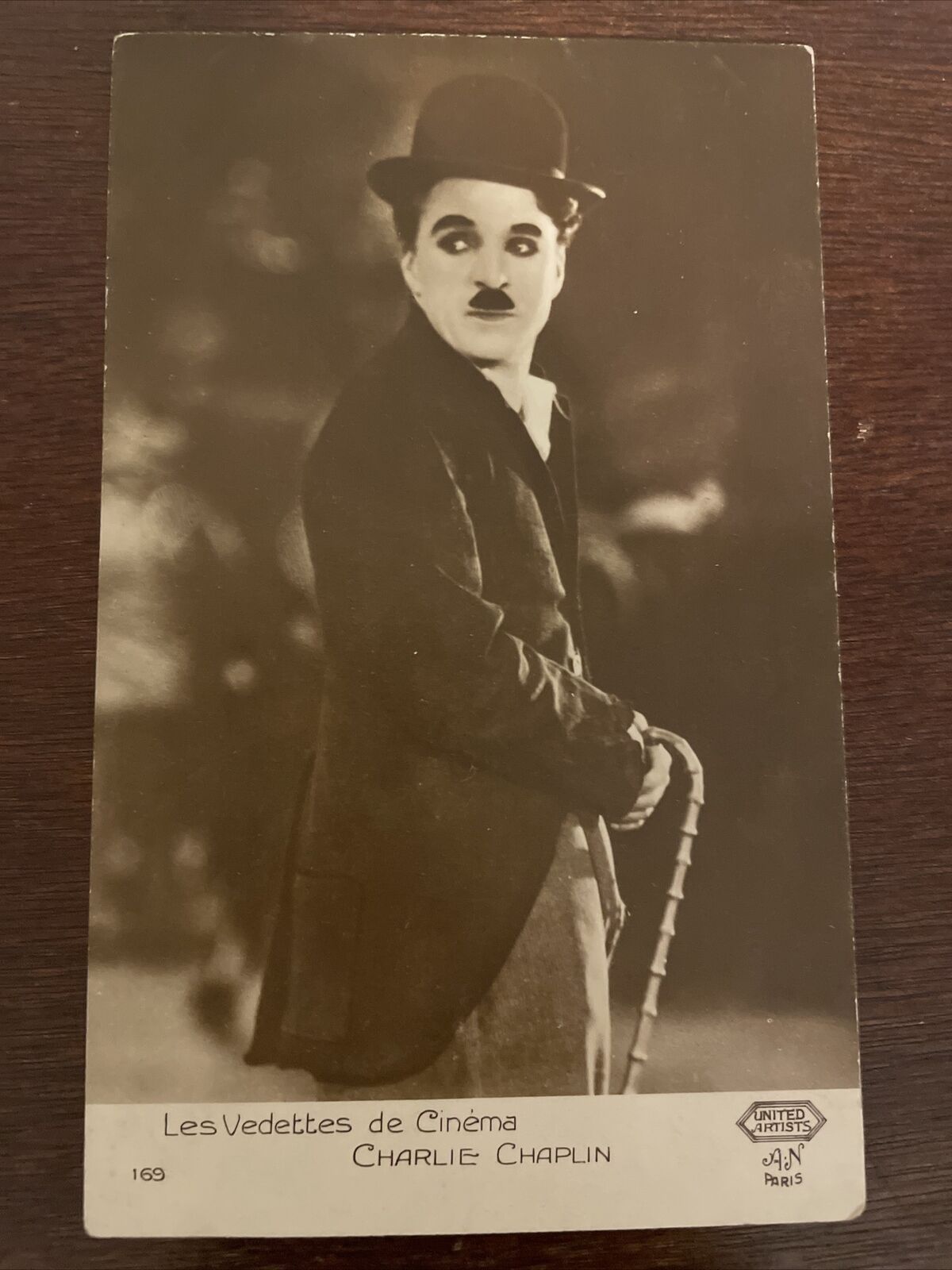 Antique C.1920 Charlie Chaplin United Artists A.N. Paris Postcard Unused