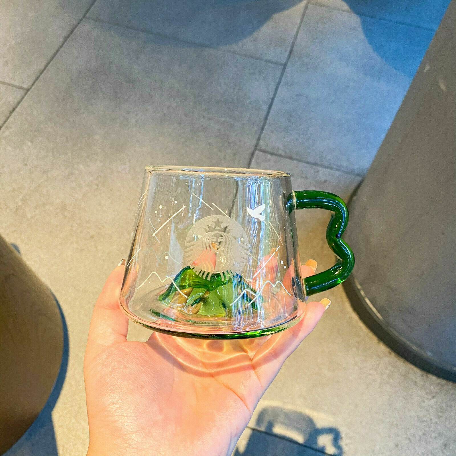 Starbucks Summer fresh forest Creative Glass Hill Cups bottom Fuji Mountain Mugs