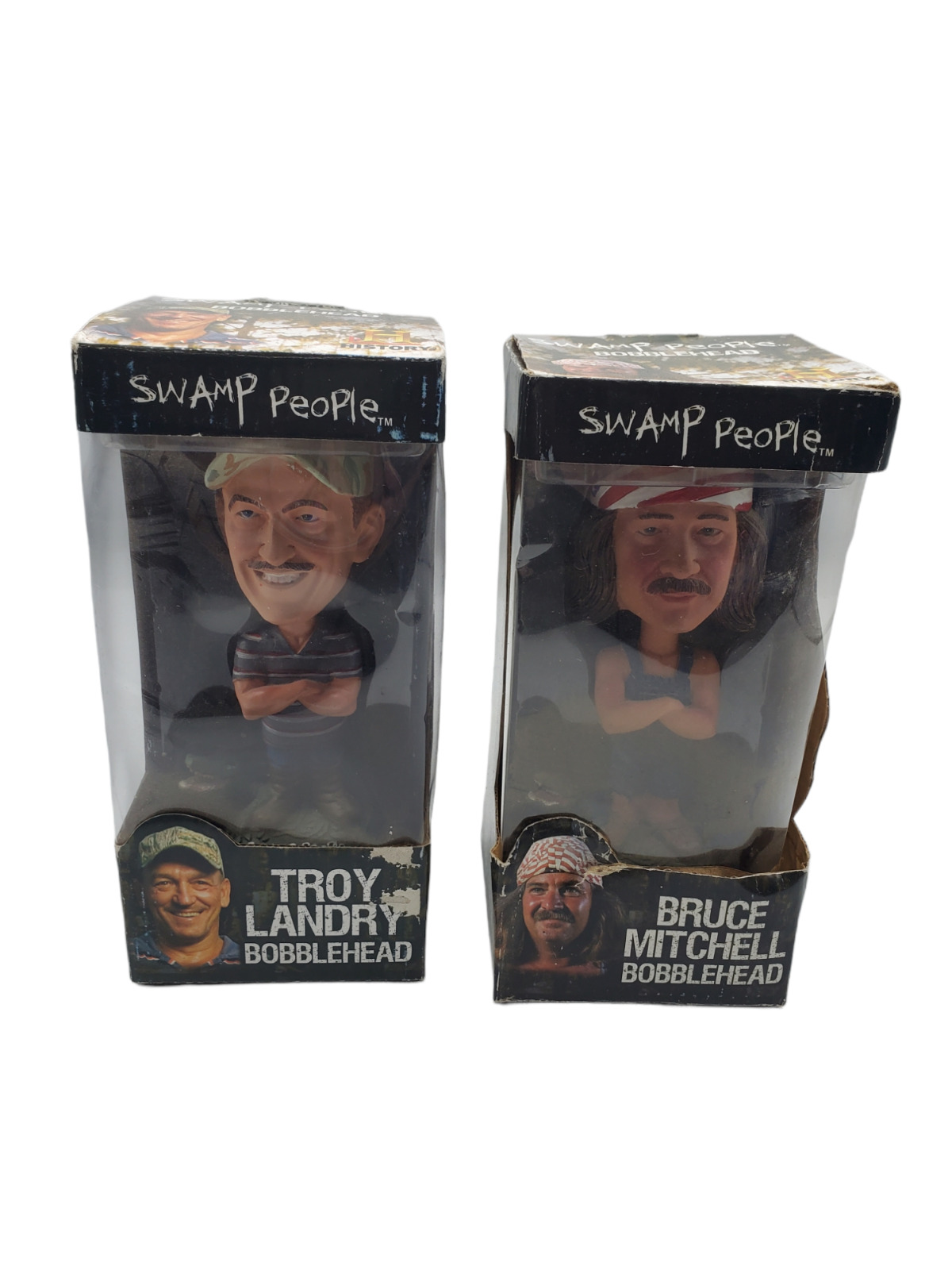 Rare Swamp People Bobblehead Set 2012 Troy Landry  and Bruce Mitchell 2 PC