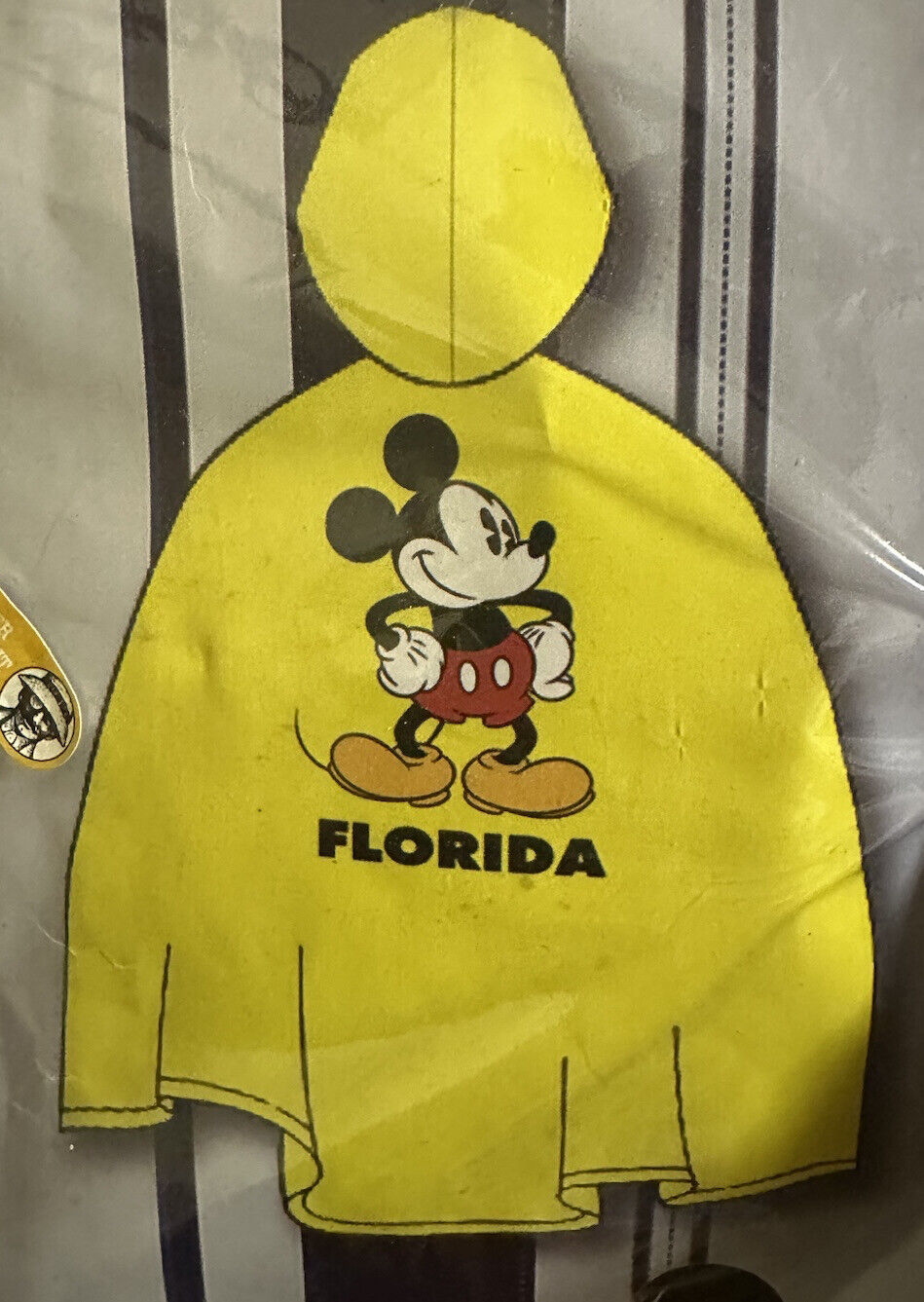 NIP/ Vintage 1990s Disney Mickey Mouse Adult Rain Jacket Ponchos