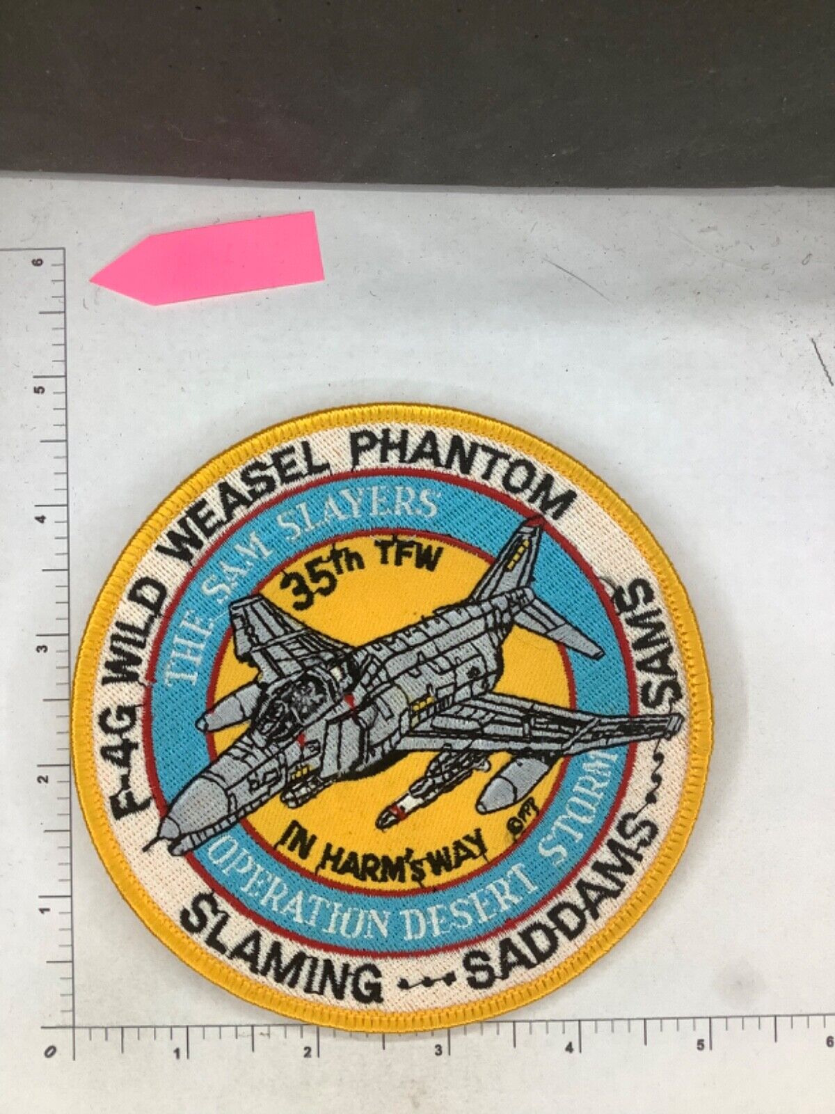 USAF  F-4G PHANTOM WILD WEASEL 35TH FIGHTER SQUADRON PATCH